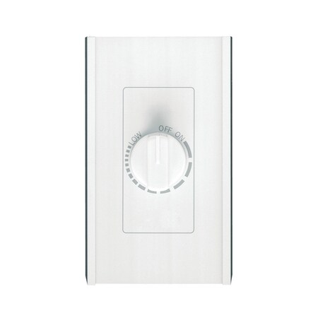 Broan-Nutone 6 AMP 120V Electronic Variable Speed Rotary Fan Control - White 72W